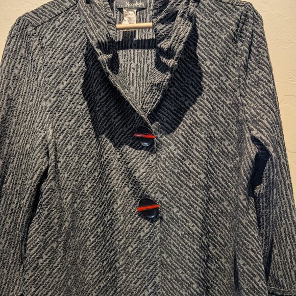 Moonlight by Y&S Assymetrical Jacket EUC size small (fits 43" bust) - Picture 2 of 5